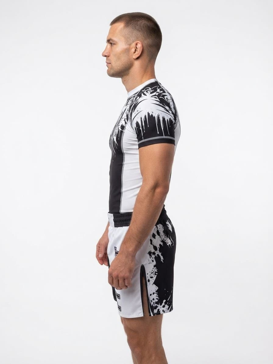 Rashguard blanco y negro - image 3