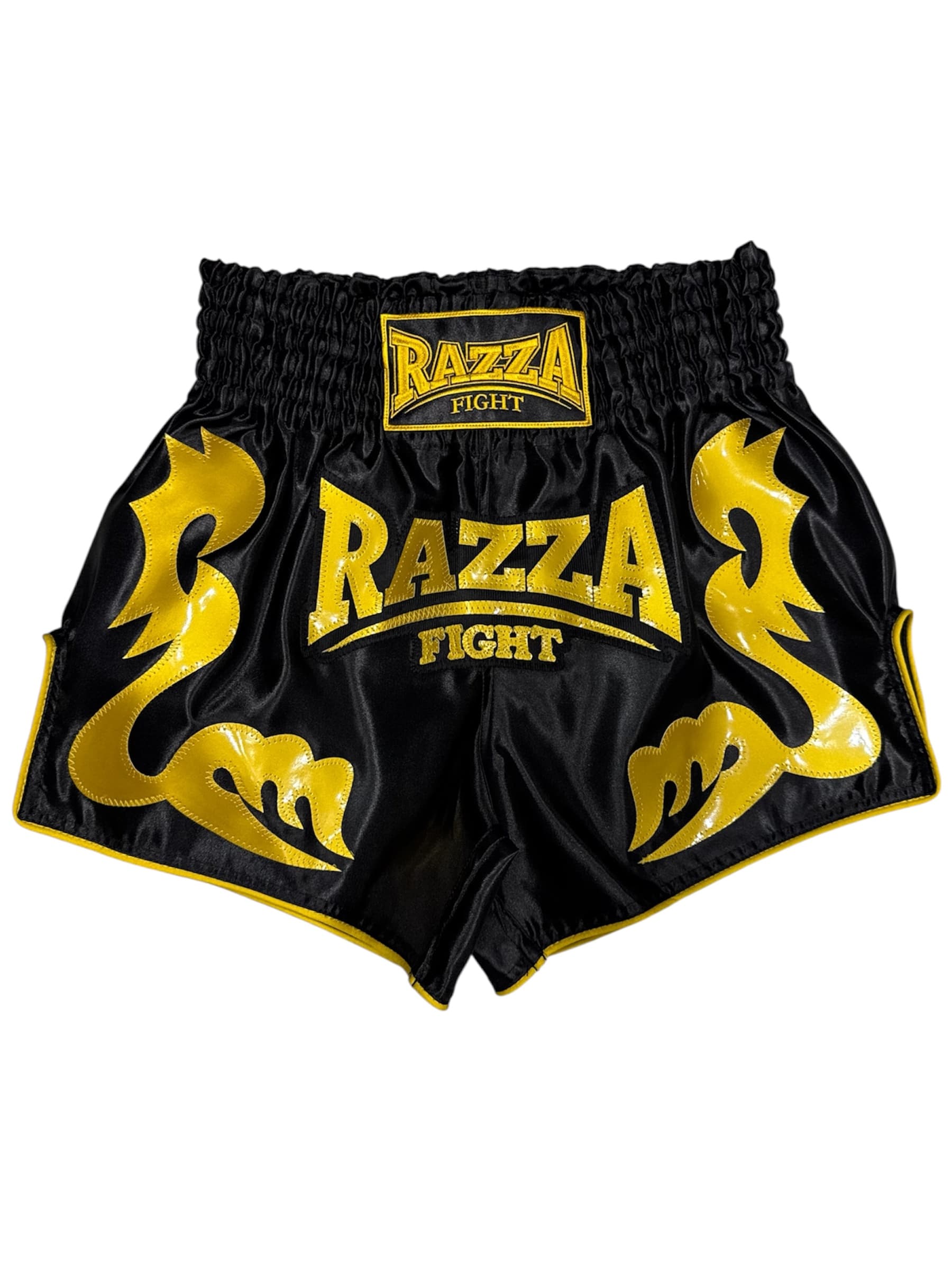 Shorts de Muay Thai 🥊negro con aplicación dorado - image 4