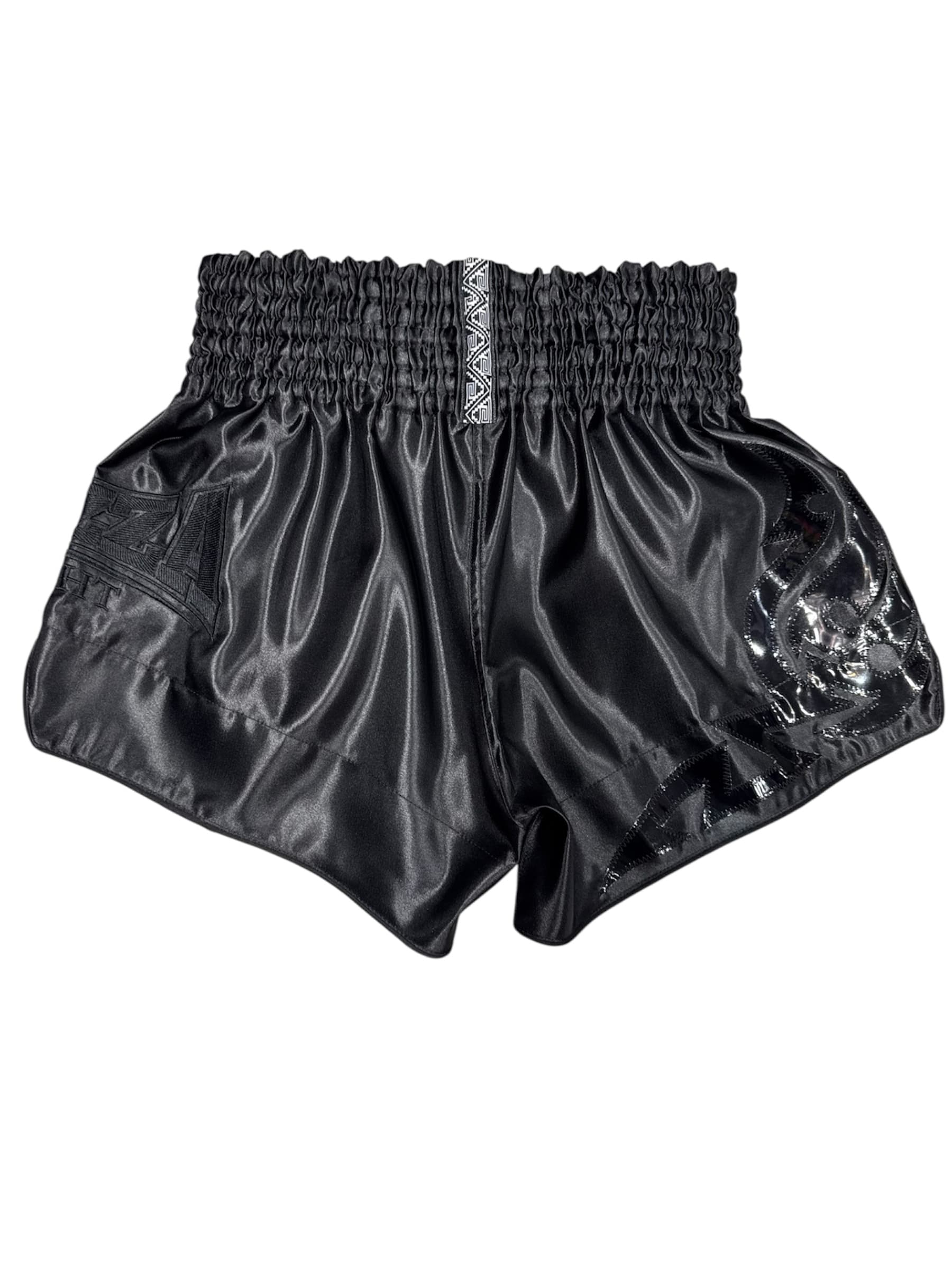Short Muay Thai 🥊 negro con aplicación negro - image 4